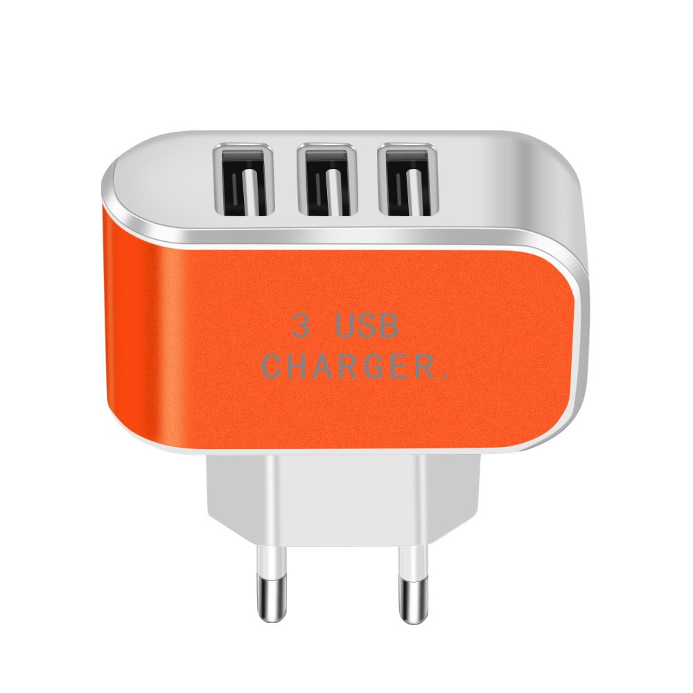 Olaf-cargador USB de carga rápida 5V2A para móvil, cargador de pared rápido para iPhone X, 8, 7, iPad, Samsung S9, Xiaomi mi 8, Huawei: Only Charger Orange