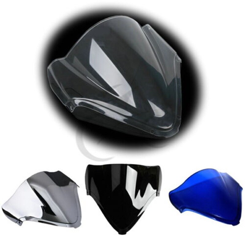 Motocicleta Pára Brisas Duplo Bolha Para SUZUKI Hayabusa GSX1300R GSXR1300 08-17 Preto/Azul/Clear/Chrome