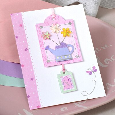 cute paper 3d handmade cards flower message cards greeting cards: MINI 0804 II 12