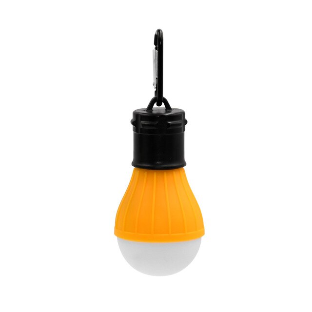 Lanterna portátil tenda luz led lâmpada de emergência à prova dwaterproof água pendurado gancho lanterna para acampamento 4 cores uso 3 * aaa: Yellow