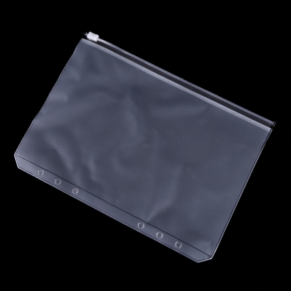 1 Uds., organizador de agenda de viajero, bolsa con cremallera, productos archivadores A5/A6/A7, accesorios de viaje transparentes