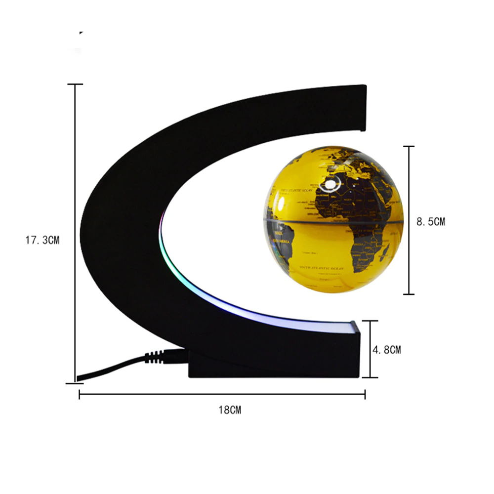 1 Pcs Anti-Zwaartekracht Maglev Globe Ornamenten Perpetual Motion Machine Office Desktop Speelgoed Decoratie Beeldjes Tool Accessoires