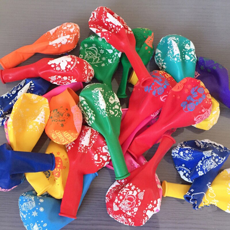 10pcs 12Inch Latex Romantic Round Balloon Decahedron Printed Wedding Decoration Ballon Celebration Happy Birthday Party Supplies