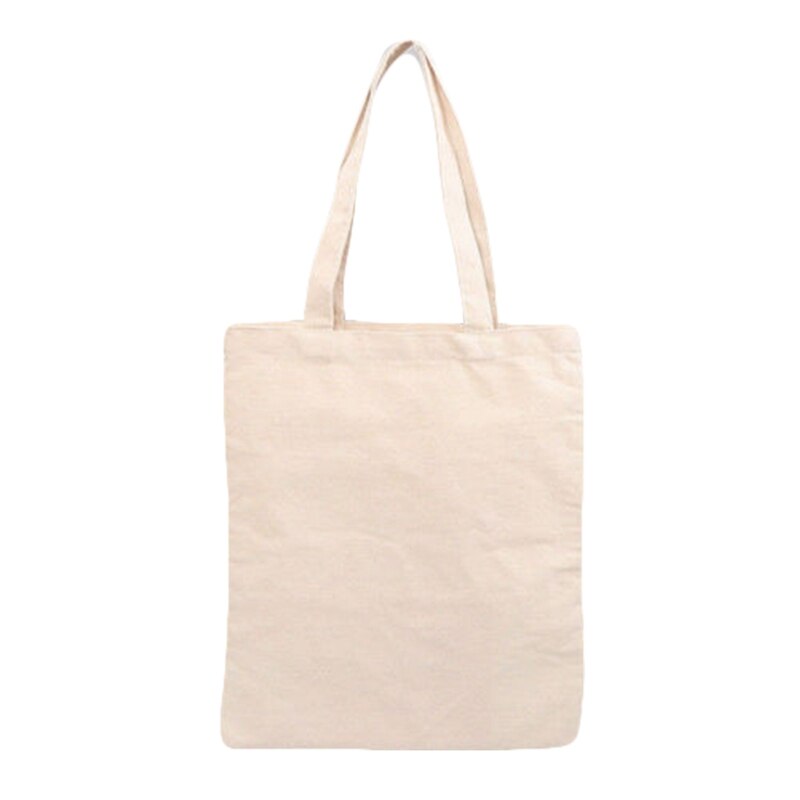 Blank Pattern Canvas Shopping Bags Eco Reusable Foldable Shoulder Bag Handbag Tote Cotton Tote Bag Custom