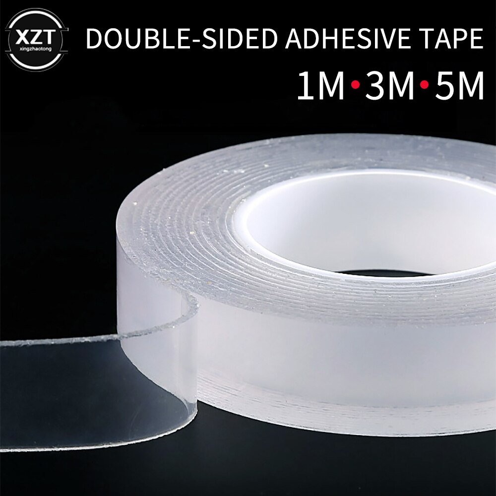Nano – ruban adhésif magique Double face, 1M/3M/5M x 30mm, Transparent, ne laisse pas de trace, réutilisable, étanche, support pour articles ménagers
