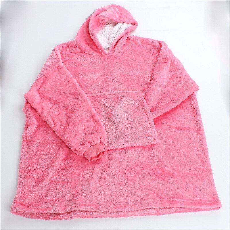 Sweat à capuche en flanelle pour adultes et adolescents, couverture très douce, confortable, vêtements de nuit