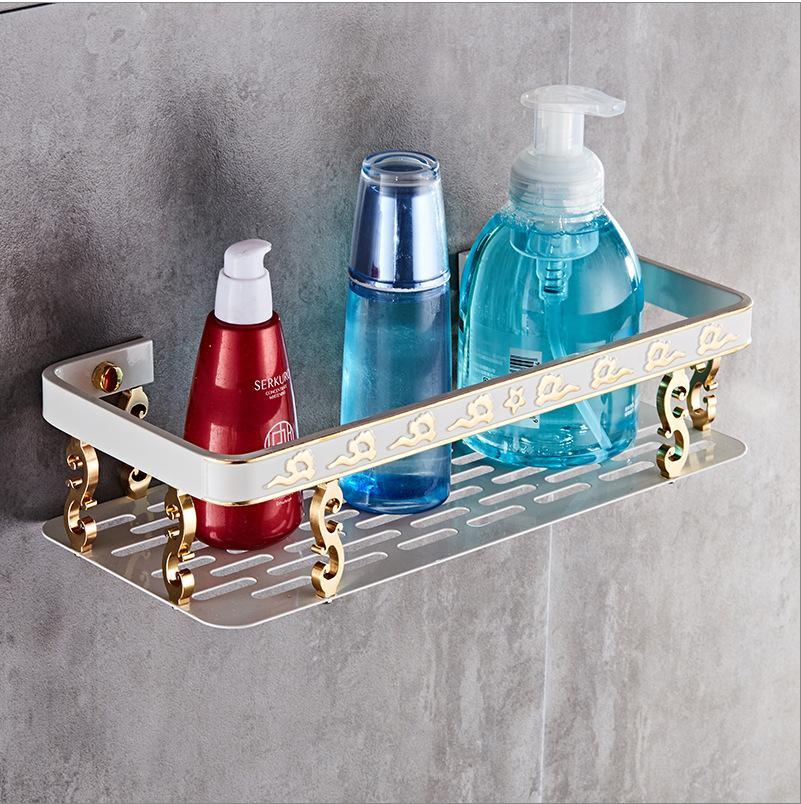Schlecht Regal Ecke Korb Gold Dusche Caddie für Shampoo Seife Haar Trockner Halfter Dreieck verwöhnen Zauberstab Montiert banheiro etagere