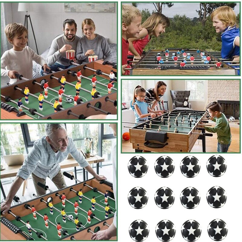 12 Pack de balones de fútbol estilo fútbol, negro & blanco texturizado clásico de mesa balones de juego de fútbol