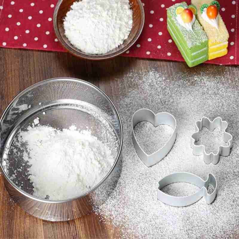 Melsil i rustfritt stål 15cm liten melsikt 40 bakesil oljekake mesh sil sil verktøennå mel gjør-det-selv bakeverktøy  t5 e 6