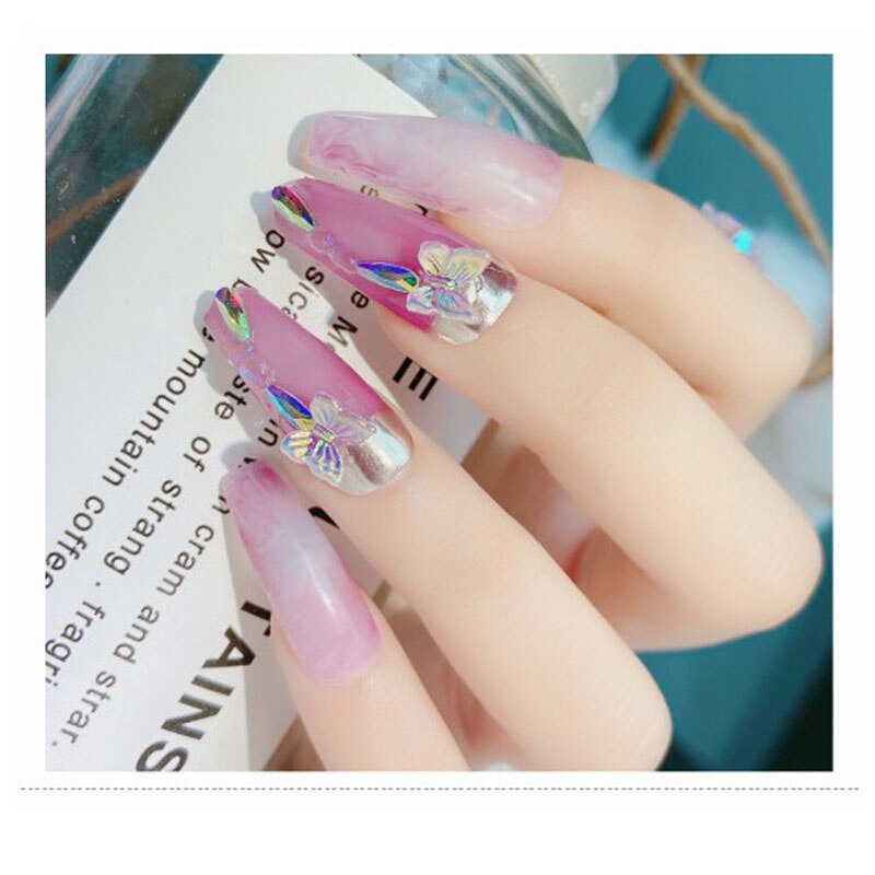 30 Schmetterling Nagelstrass-Set – 3D Glitzersteine Mit Pinzette Für Nageldesign, Maniküre & DIY
