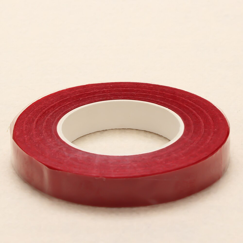 Valentijnsdag 30Yard 12Mm Zelfklevend Papier Tape Bloemen Stem Voor Garland Kransen Diy Ambachtelijke Kunstmatige zijde Bloem Decoratieve: Red