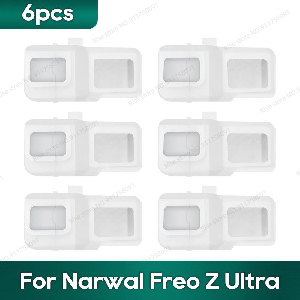 Compatible for Narwal Freo Z Ultra Robot Vacuum Accessories Main Side Brush Hepa Filter Mop Rag Dust Bag Replacement Parts: Red