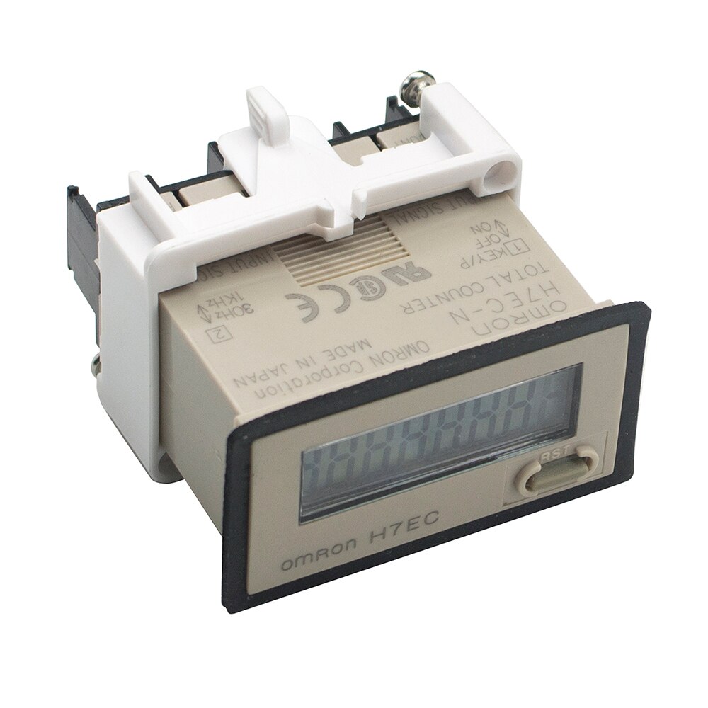 Non-Voltage 8 Digits Screw Terminal Resettable Digital Tachometer Dispaly Time Counter H7EC-N 0 to 99999999 Hours