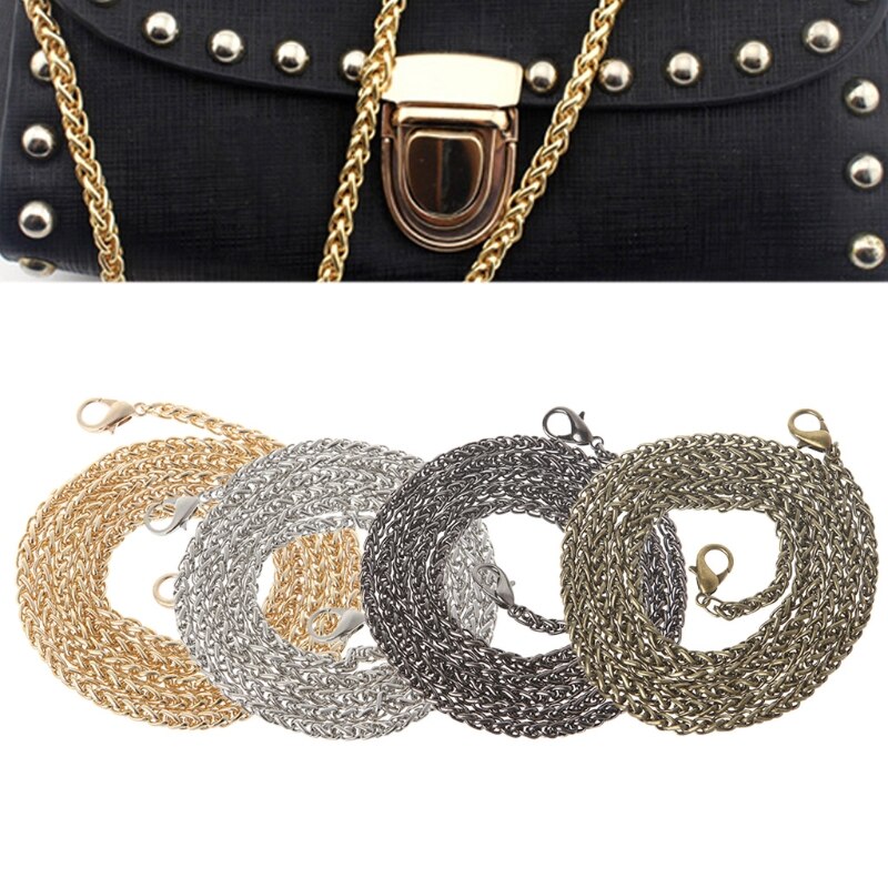 1PC Replacement Purse Chain Strap Handle Shoulder Crossbody Handbag Bag Metal 120cm