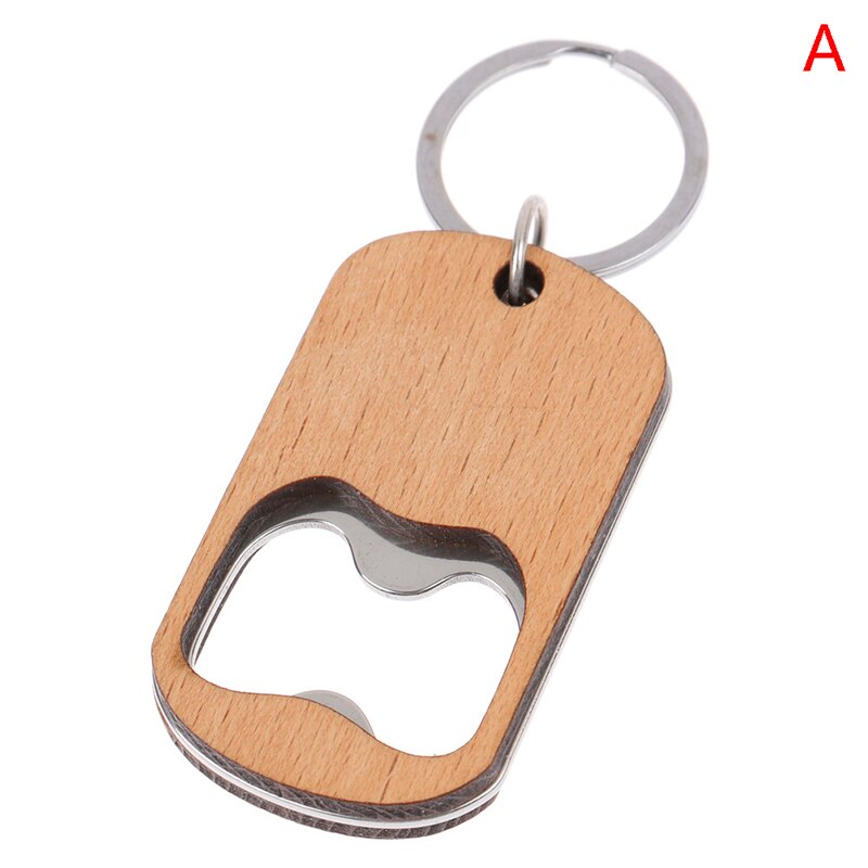 Wooden Bottle Opener Key Chain Wood Unique Can Opener Kitchen Tool Wood Unique: A