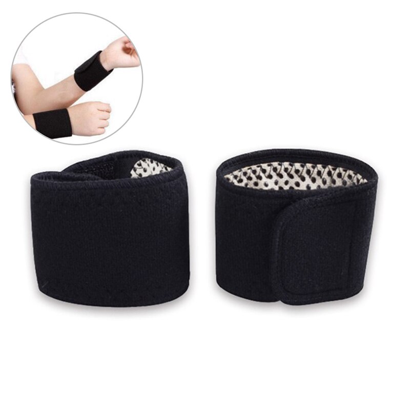 Attelle de poignet auto-chauffante, 1 paire, ceinture de Protection magnétique en Tourmaline pour sport