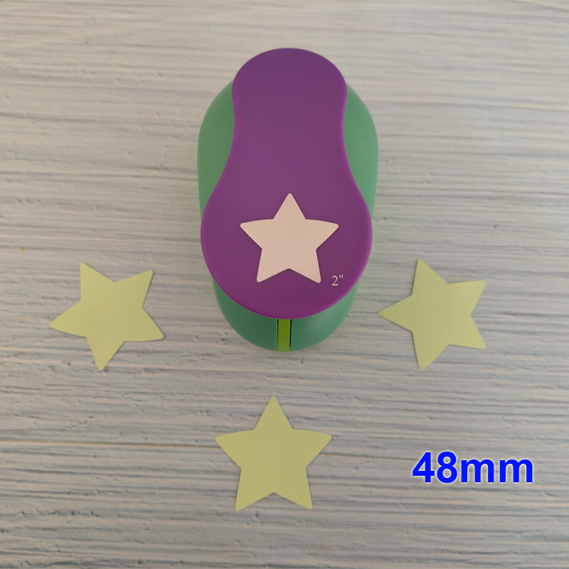 1pc 3" 2" 1.5" 1" Star Shape Craft Hole Punch Paper Cutter Scrapbooking School Puncher EVA Embossing Tool: Ivory
