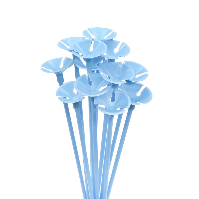 10Pcs Folie Latex Ballonnen Houder Sticks Met Cup Birthday Party Wedding Opblaasbare Ballen Decoratie Accessoires: macaron stick 2