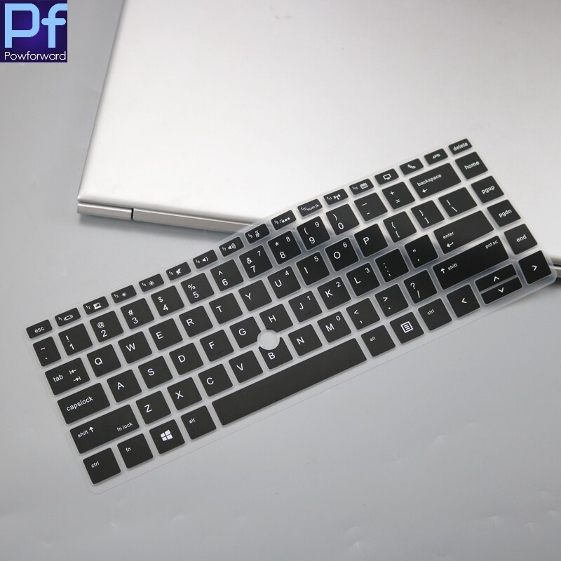 Siliconen Laptop Toetsenbord Cover Beschermer Huid Voor Hp Zbook 14u G6/Voor Hp Zbook 14u 14 Inch: black