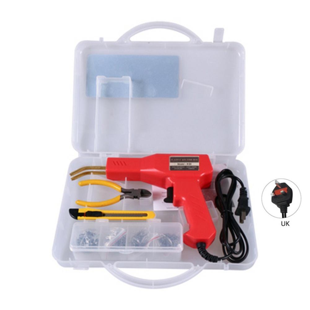 50w Portable Plastic Welding Machine Garage Tool Nail Machine Stapler Pvc Repair Machine Car Bumper Repair Welding Tool: 220V UK Plug