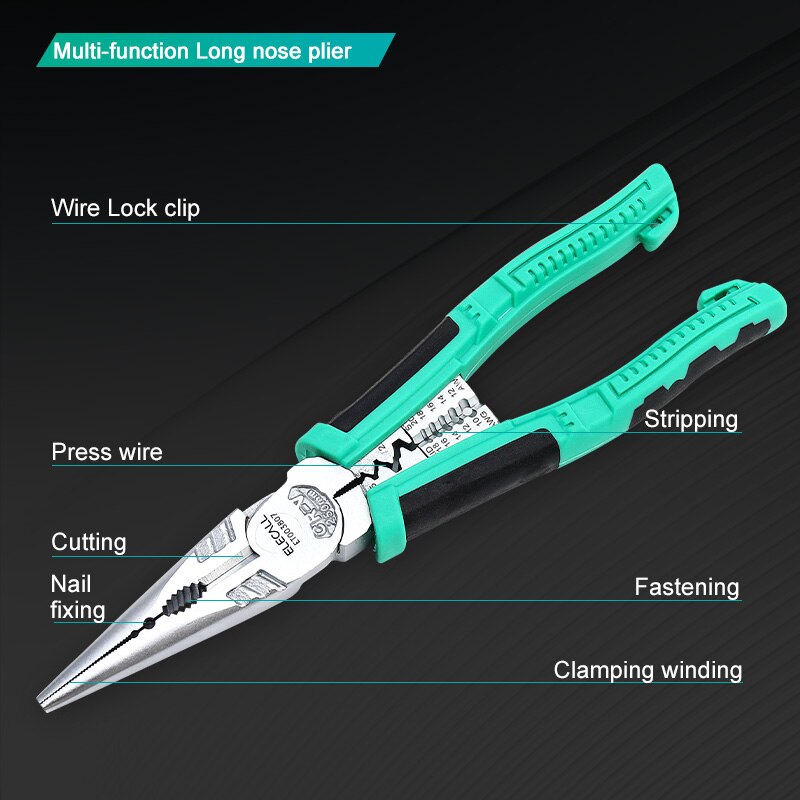 Elecall Kniptang Tang 6 "7" 8 "Diagonale Tang Snijden Nipper Draad Tang Handgereedschap Voor Kabel cutter: ET003807