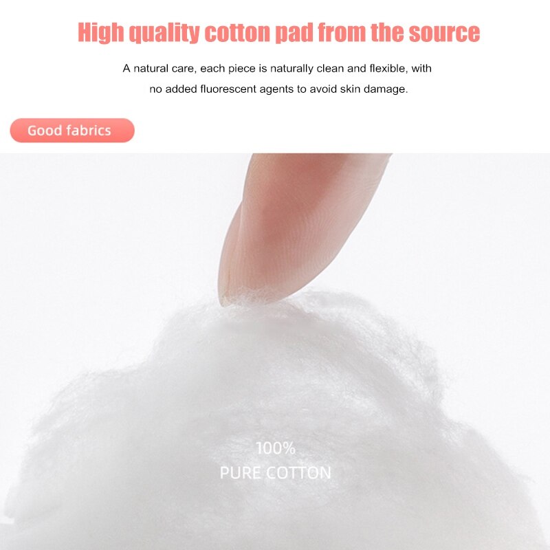 200pcs Three-layer Thickening Compressed Cotton Pad Cosmetic Tissue Makeup Remover Pad
