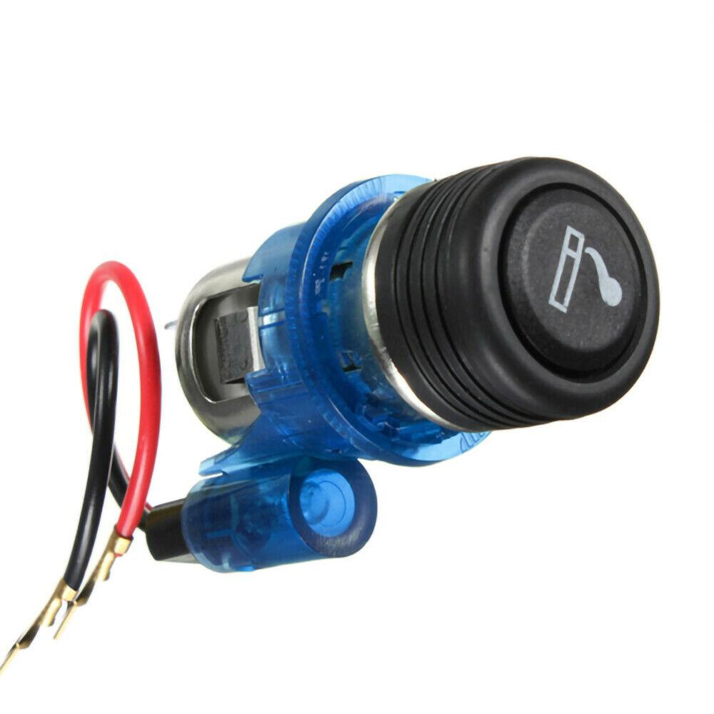 12V 120W Universele Auto Tractor Sigarettenaansteker Stopcontact Plug: Blauw