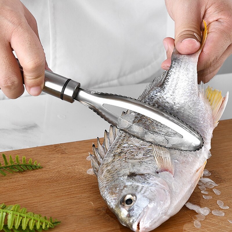 Grattoir à écailles de poisson en acier inoxydable, outils de nettoyage, dissolvant de brosse de peau de poisson, outils de cuisine