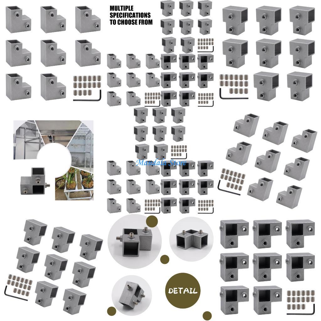 U2JC Aluminium vierkante buisconnector Vervanging Verbindingsbevestiging Vaste verbinding 3-weg pijpmontage Eenvoudig te
