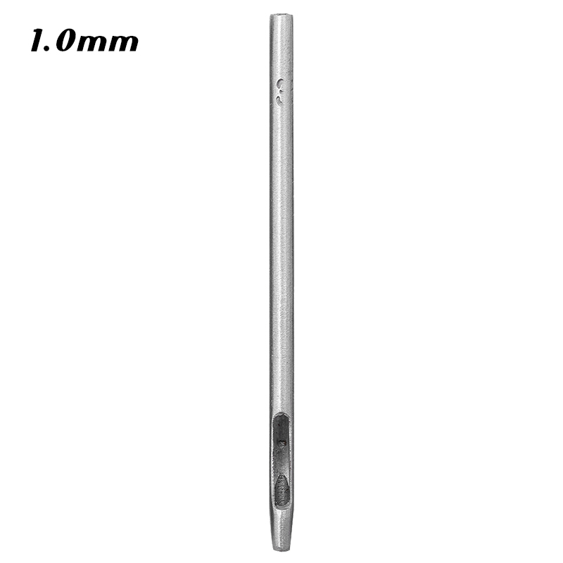 RORGETO Hole Hollow Punch Leather Hole Punch Cutter 0.5mm-5mm Belt Punch Round Hollow Hole Steel Belt Watch Band Puncher: 1mm