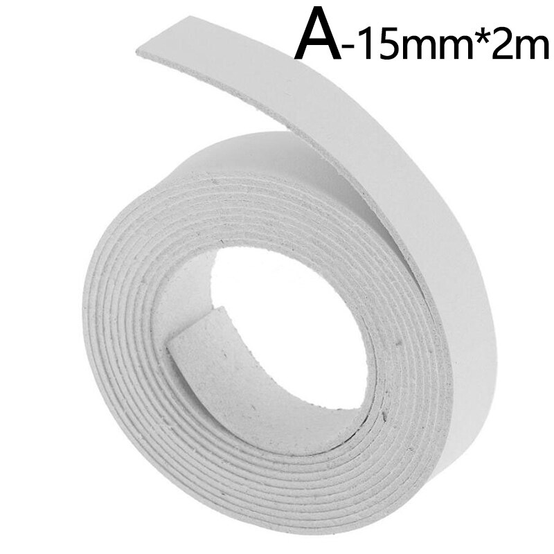 2 Meters Length Black Leather Strip Heavy Webbing Strap Thick Knapsack Belt Clothing Sewing Handmade DIY Material Accessory: A