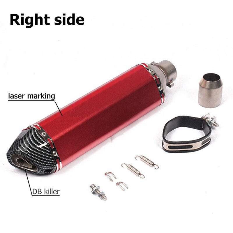 Universal 470MM Motorcycle Exhaust Pipe Scooter Motocross Muffler Modify Motorbike Escape DB Killer 51mm For MT03 MT07 R1 CBR400