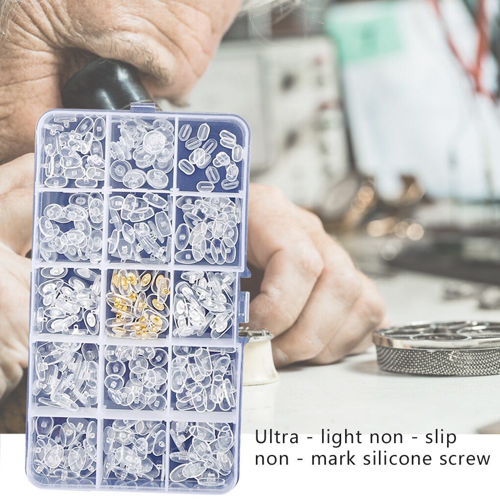 150 Pairs Siliconen Neus Pads Voor Brillen Zachte Neus Pads Voor Bril Zonnebril Schroeven Voor Glazen Reparatie Kit