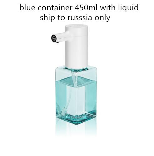 Xiaomi Eco-System Brand Lebath Auto Induction Foam Soap Dispenser Hand Washer 1500mah Battery Charge 450/250ML Capacity PK MiniJ: liquid blue 450ml