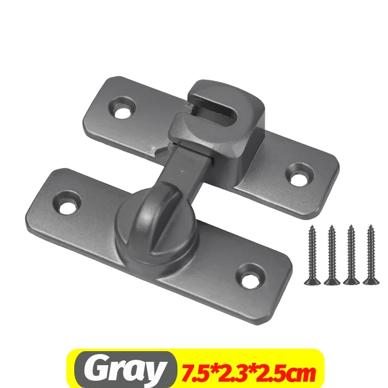 90 Degree Sliding Door Latches Sliding Door Locks Anti-theft Buckle Latches Home Cupboard Door Catches DIY Hardware Accessories: Gold