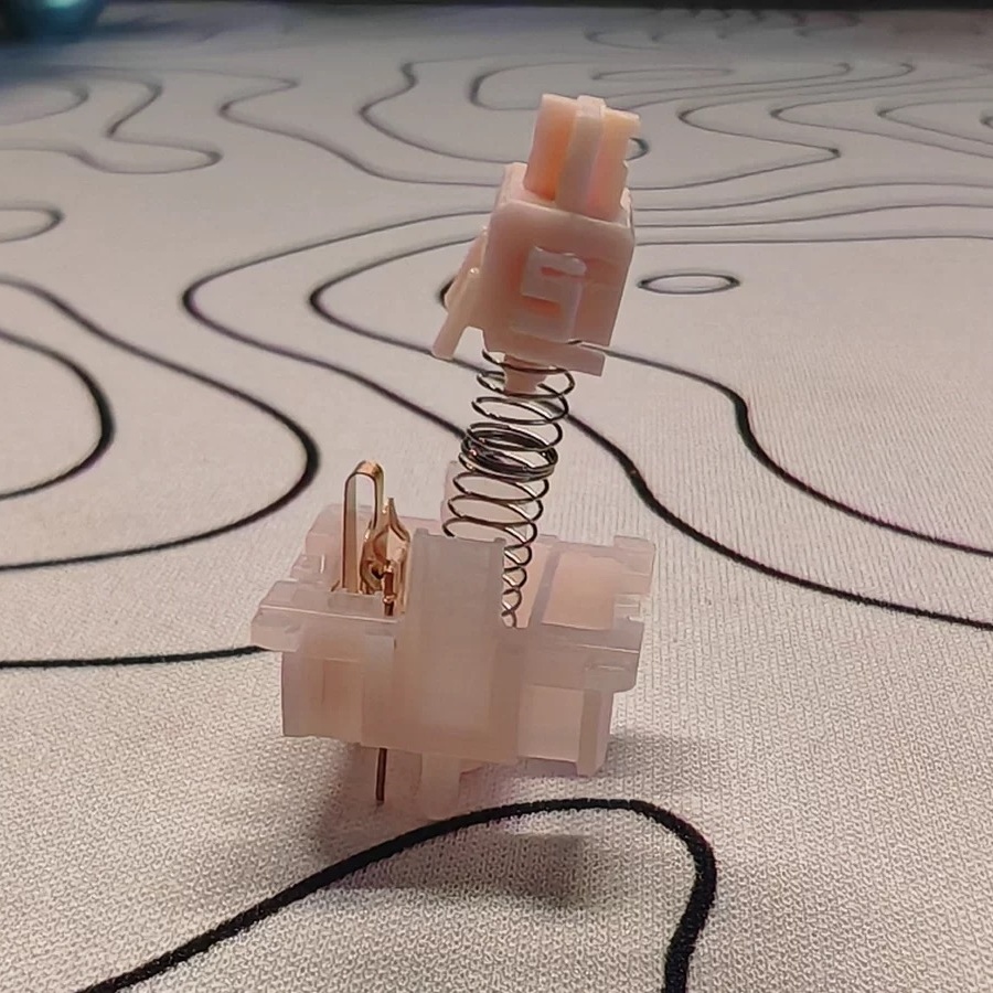 Slient Linear Switch 23g Mechanical Keyboard Mx Switches LY Axis LingLong Switch Swap 5 Pin Custom Pink Switch TM680 Anne 2