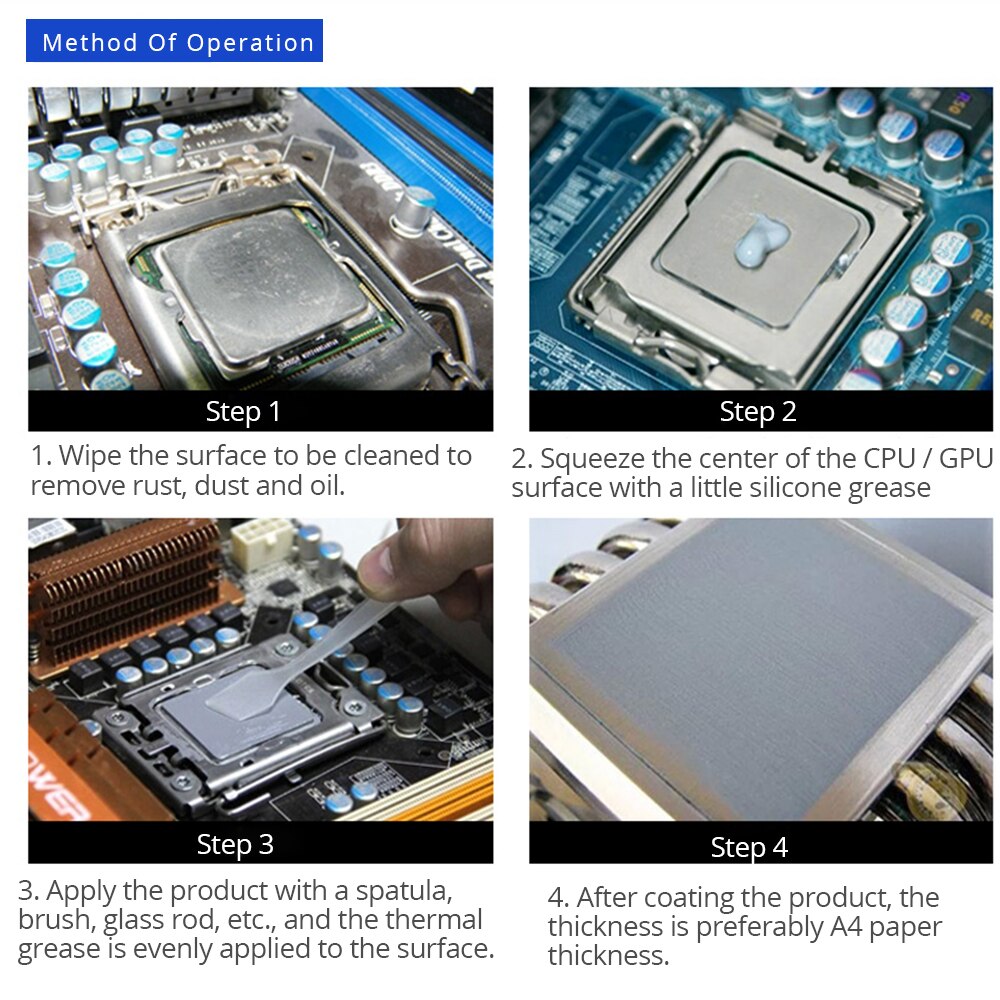Tishric 30g gd900 termisk fett termisk pasta til cpu heatsink gips vannkjøling flytende metall cpu kjøler