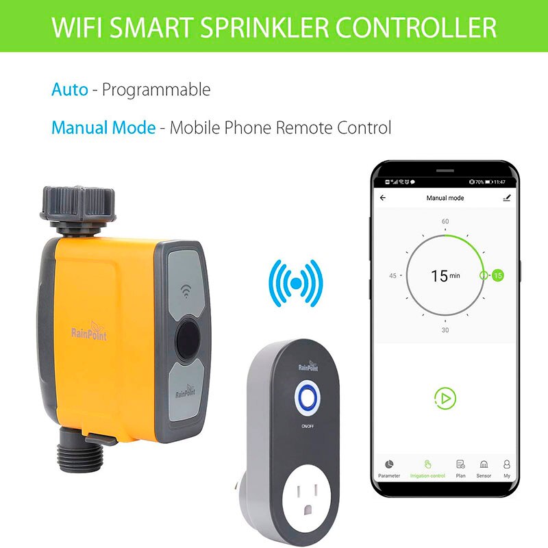 Wifi Verbinding Watering Timer Waterdicht Irrigatie Timer Water Timer Tuin Irrigatie Controller Smart Bevloeiing