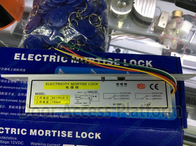 Slim size bolt lock 5 cables electro thin small size bolt lock for access controller system and door locker kit