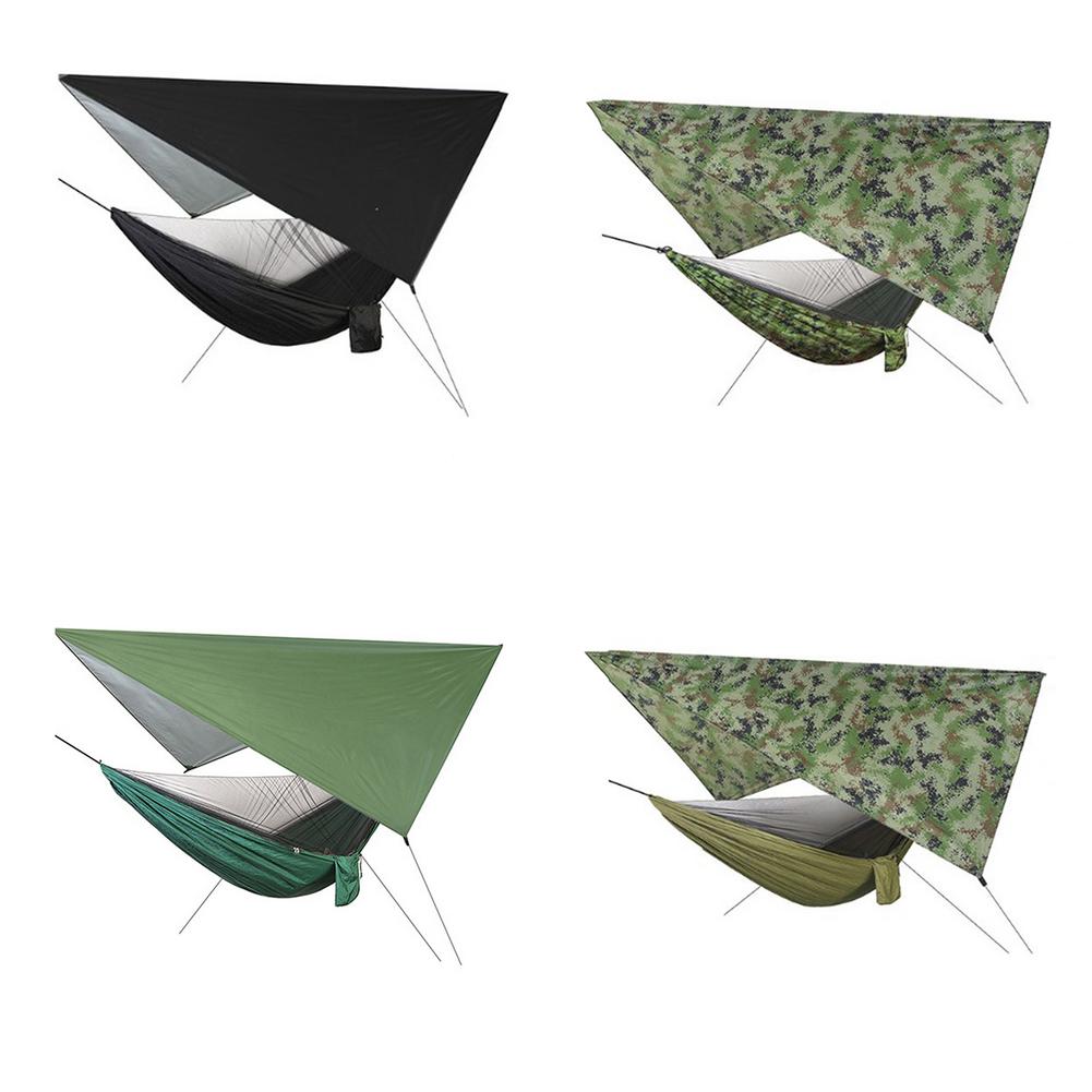 Outdoor Camping Hammock Mosquito Net Beach Tarp Tent Sun Shade Garden Patio Hammock Canopy Bug Net &amp;amp; Rain Fly Tarp Sun Shelter
