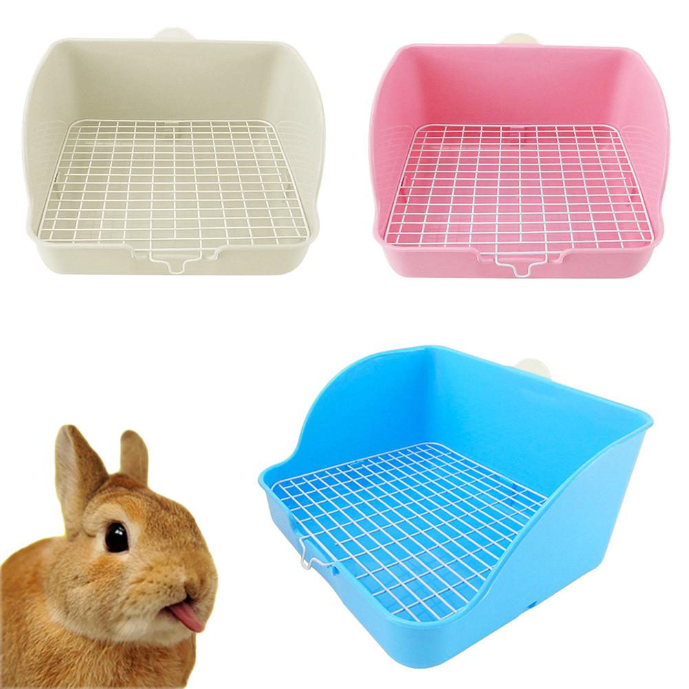 Orinal cuadrado de malla para gatos domésticos, caja de arena de esquina para gatos domésticos, baño para mascotas, bandeja de arena para Animal PEQUEÑO