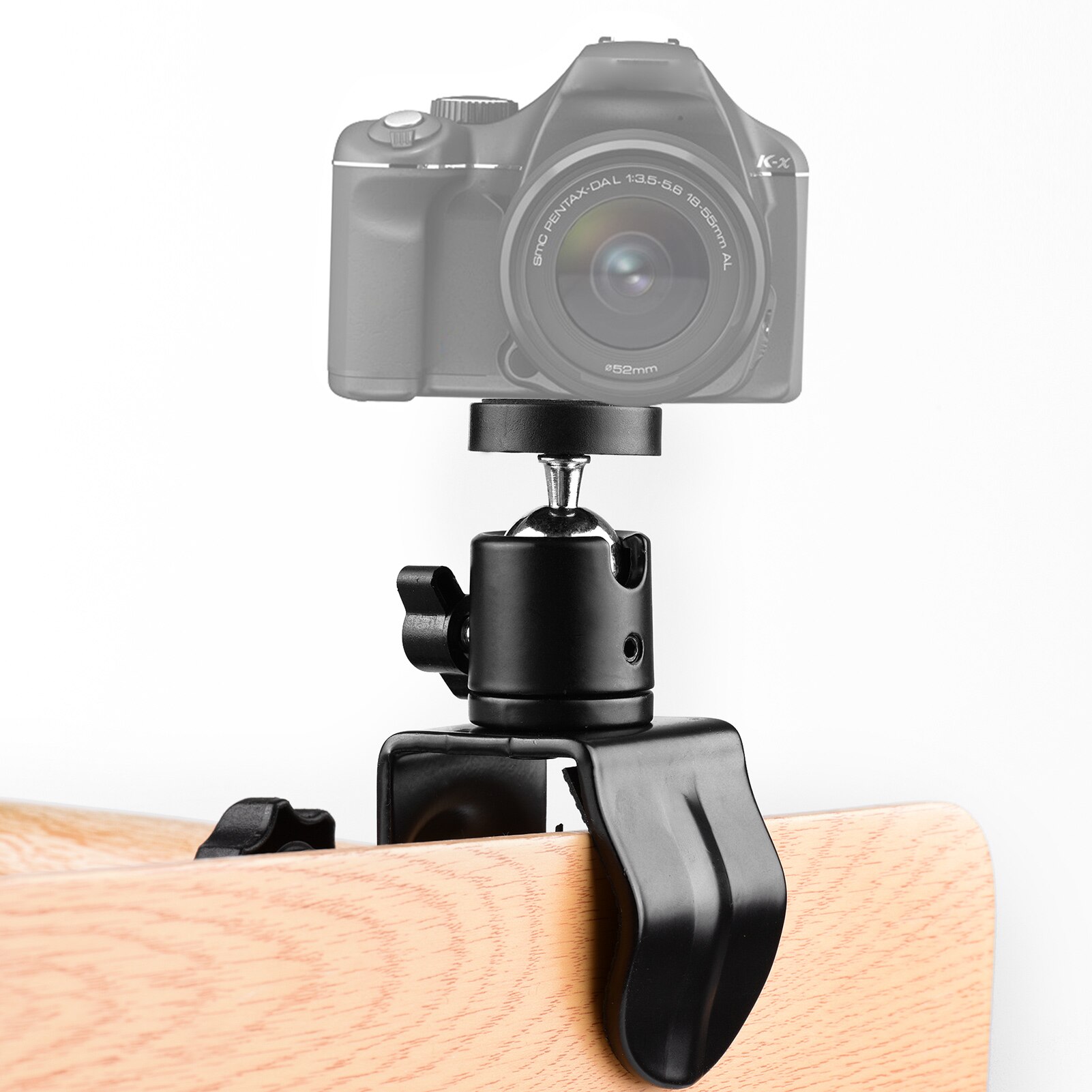 Andoer Super Clamp Mount U-förmigen Befestigung Clamp mit Drehbare Ball Kopf für LED Licht Kamera Mikrofon Foto Studio video