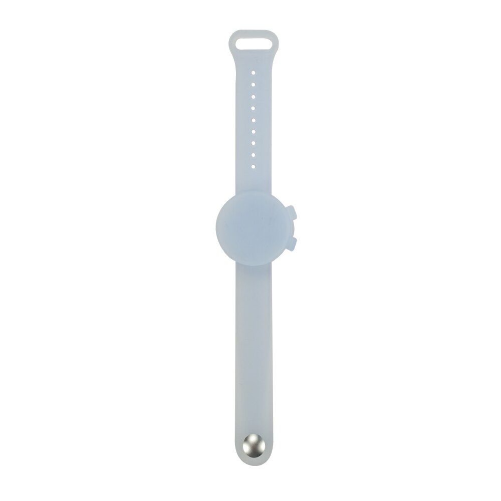 Disinfettante per le mani Wristband Del Silicone Del Braccialetto Mano Dispenser Disinfettante Per Le Mani Braccialetto Disinfettante Repellente Per Zanzare Crema Solare Lozione Per Bambini Wristband: (Transparent blue