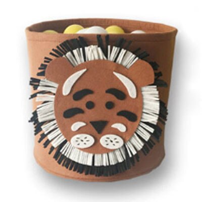 Baby Laundry Basket Sundries Storage Basket Foldable Toy Storage Bucket Dirty Clothes Container Folding Cartoon Animal Box: S1     storage bag / L   34x37cm