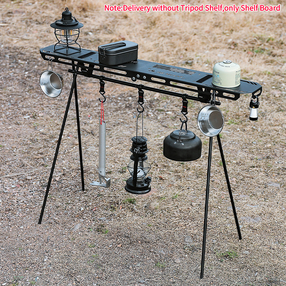 Outdoor-Kochgeschirr Hänge gestell faltbar Camping Stütze Ständer Halterung Platte hängen Organizer Ständer Stativ Regal Tischplatte