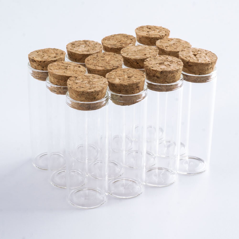 12pcs 12ml DIY Mini Glass Bottles Cork Stopper 22*60mm Test Tube Spice Bottles Small Transparent Souvenir Container