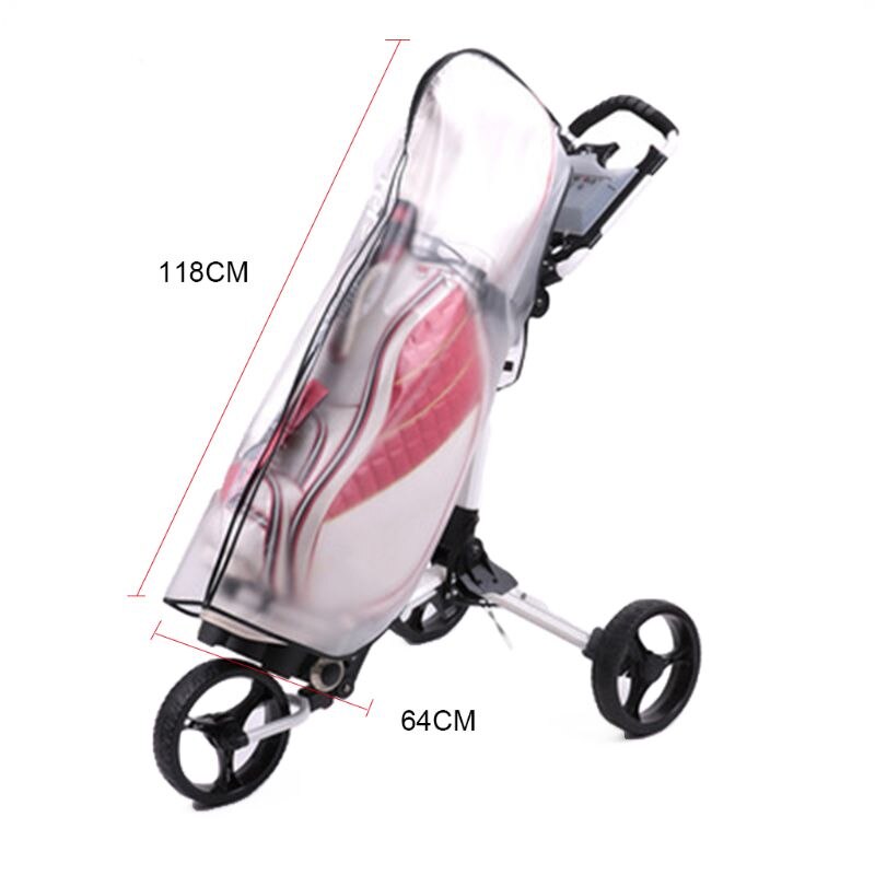 Bolsa de Golf cubierta de lluvia PVC transparente impermeable bola Poncho bolsa Poncho equipo de Golf