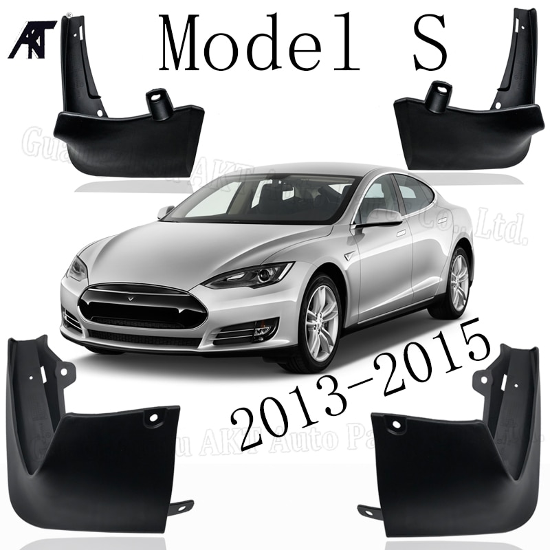 Voor Tesla Model S Spatlappen Splash Guards Flap Spatborden Oe Styled Gegoten Auto Spatlappen