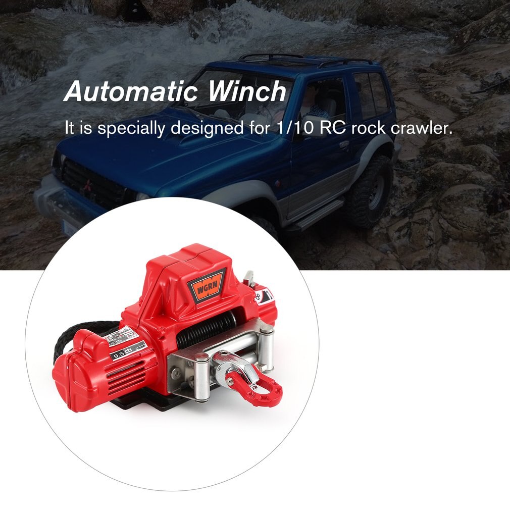 Automatic Winch and Wireless Remote Controller Receiver B for 1/10 RC Crawler Car Axial SCX10 TRAXXAS TRX4 D90 TF2 Tamiya CC01