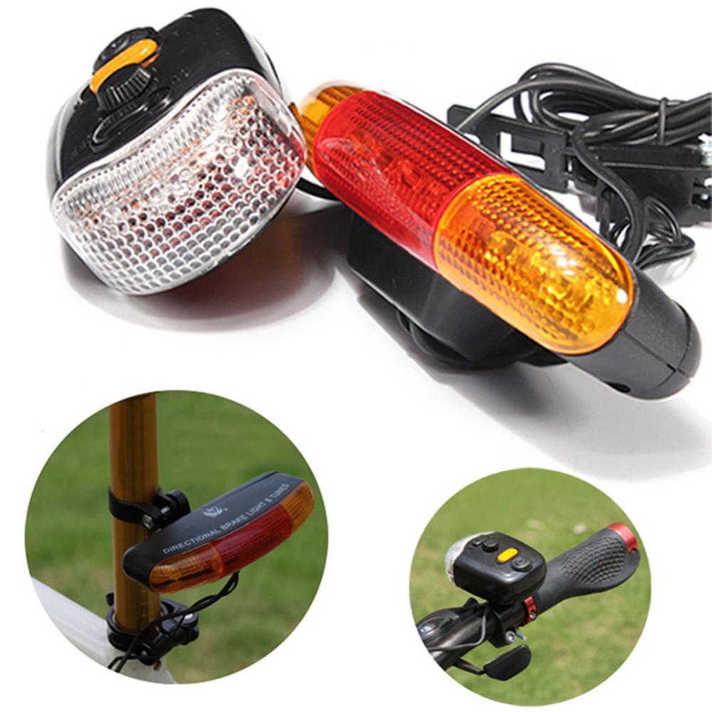Fahrrad Rücklicht XC-408 Fahrrad Fahrrad 7-LED Sicherheit Warnung Blinker Licht Brems Schwanz Lampe Horn Nacht Radfahren Fahrrad induktion Lampe